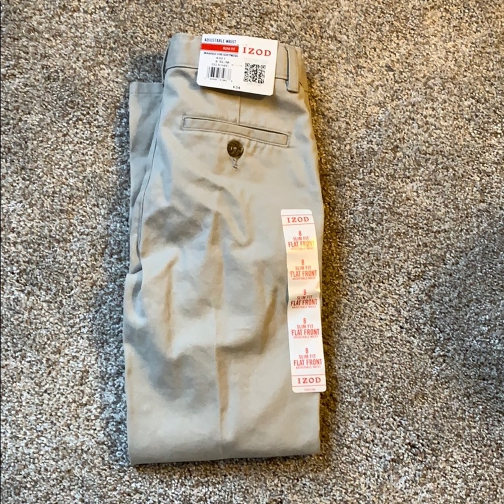 NWT IZOD Boys khaki pants